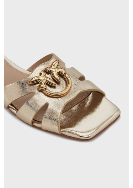 Logolu Pencereli Gold Terlik Bayan Terlik SD0313 P049 Z22 indirimleri