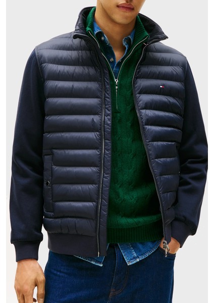 Kapitoneli Pamuklu Regular Fit Dik Yaka Ceket Erkek Ceket MW0MW41329 Dw5