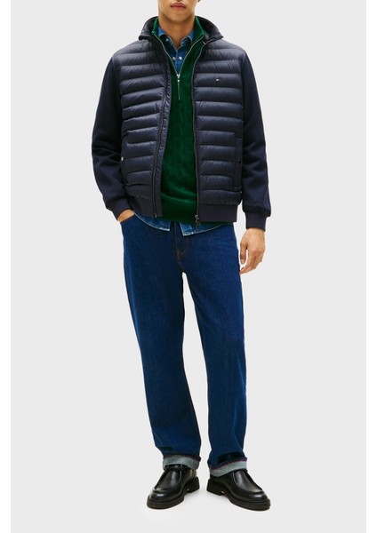 Kapitoneli Pamuklu Regular Fit Dik Yaka Ceket Erkek Ceket MW0MW41329 Dw5 modelleri