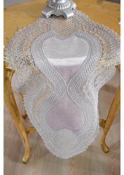 Fransız Güpürlü Kadife Yağmur Salon Takımı 5 Parça Gri indirimleri