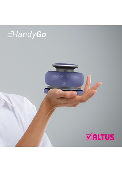 Iki Fonksiyonlu Seyahat Ütüsü ve Kırışık Giderici, Pratik ve Şık Tasarım, Lacivert Renk