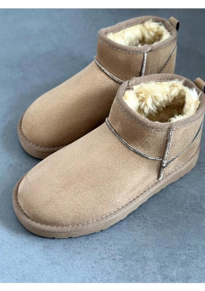 Pıercardın PC-52126 Vizon Kadın Süet Bot