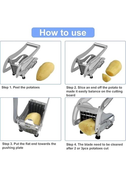 Çelik Sebze Patates Dilimleyici Doğrayıcı Kesici, Kaymaz Taban, Üstten Kollu, Çok Renkli indirimleri