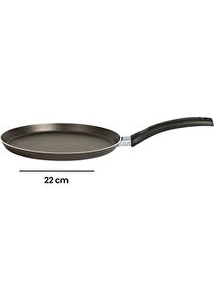 Onyx Krep Tava 22 cm Teflon Malzeme ile Kolay Kullanım için Siyah fırsatları