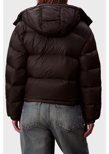 Suya Dayanıklı Boxy Fit Çıkarılabilir Kapüşonlu Şişme Mont LV047D501GUB1 Bayan Mont LV047D501G Ub1 modelleri