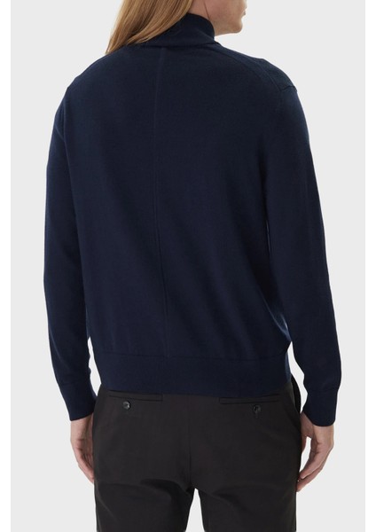 Yünlü Regular Fit Yarım Fermuarlı Dik Yaka Kazak LV04LD318GCEF Erkek Kazak LV04LD318G Cef modelleri