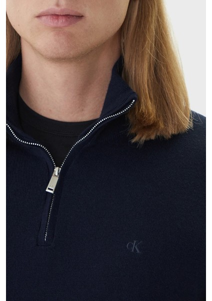 Yünlü Regular Fit Yarım Fermuarlı Dik Yaka Kazak LV04LD318GCEF Erkek Kazak LV04LD318G Cef fırsatları