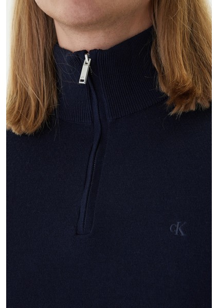 Yünlü Regular Fit Yarım Fermuarlı Dik Yaka Kazak LV04LD318GCEF Erkek Kazak LV04LD318G Cef indirimleri