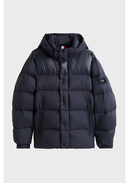 Kapitoneli Su Itici Regular Fit Şişme Mont Erkek Mont MW0MW40613 Dw5
