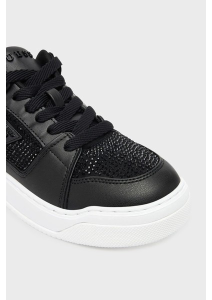 Delove2 Taş Detaylı Logolu Sneaker Ayakkabı FLTDL2LEA12 Bayan Ayakkabı Fltdl2 LEA12 Black indirimleri