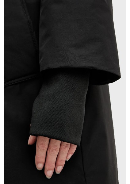 Pamuk Karışımlı Relaxed Fit Kapüşonlu Parka Bayan Parka XW000712 AF16215 UC001 indirimleri