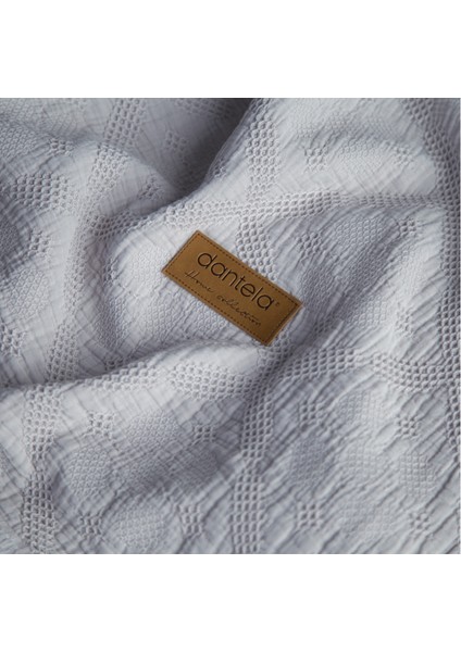 Lucca Fitilli Desen Yatak Örtüsü - Açık Gri fiyatları