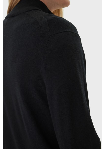 Yünlü Regular Fit Yarım Fermuarlı Dik Yaka Kazak LV04LD318GUB1 Erkek Kazak LV04LD318G Ub1 indirimleri