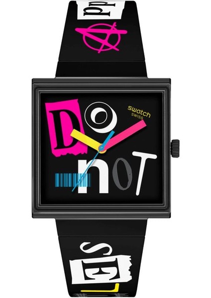SO34B100 Swatch Pierced Edge Unisex Kol Saati