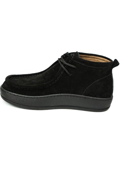 24620 - 5 Siyah Süet Deri Kadın Bot modelleri