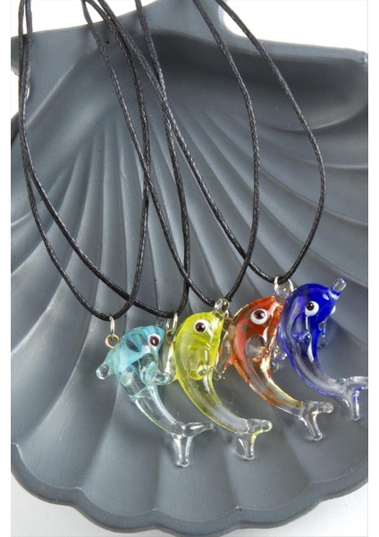 Ds-Derin Yunus Cam Kolye-Renkli modelleri