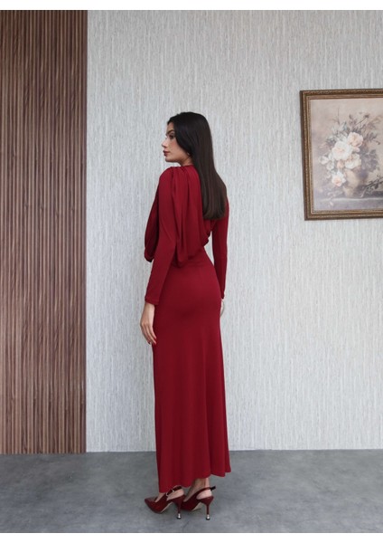 Yarasa Kol Asimetrik Büzgülü Elbise indirimleri