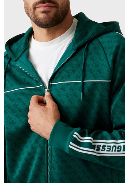 Parimo 4g Logolu Relaxed Fit Kapüşonlu Fermuarlı Sweat Z5BQ13K2042 Erkek Sweat Z5BQ13 K2042 F8PO fırsatları