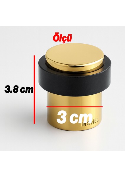 Kapı Stoperi Metal Gold Düz Model Vidalı Montaj Kauçuk Başlık Kapı Tamponu Çarpma Önleyici Durdurucu fiyatları