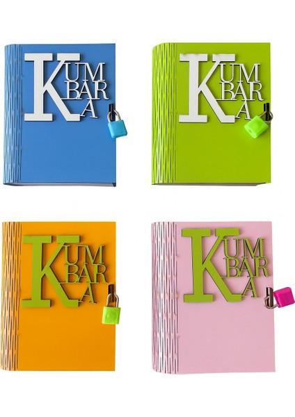 Castano Ahşap Kitap Şeklinde Katlanır Kilitli Kumbara, Para Biriktirme Kutusu 14X16CM fiyatları