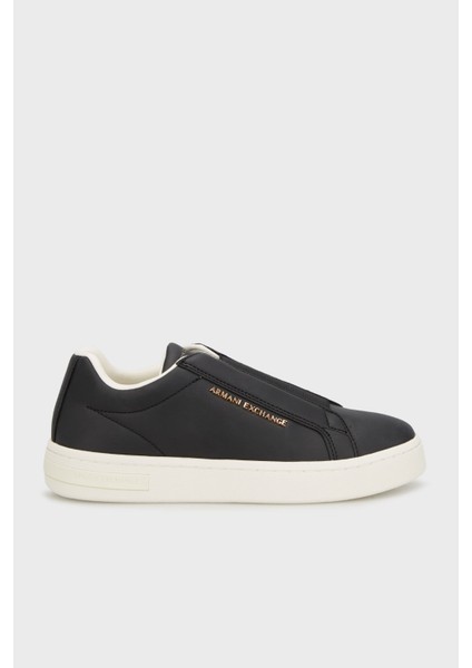 Logolu Kalın Tabanlı Slip-On Sneaker Ayakkabı Bayan Ayakkabı XW001623 AF17449 UC001