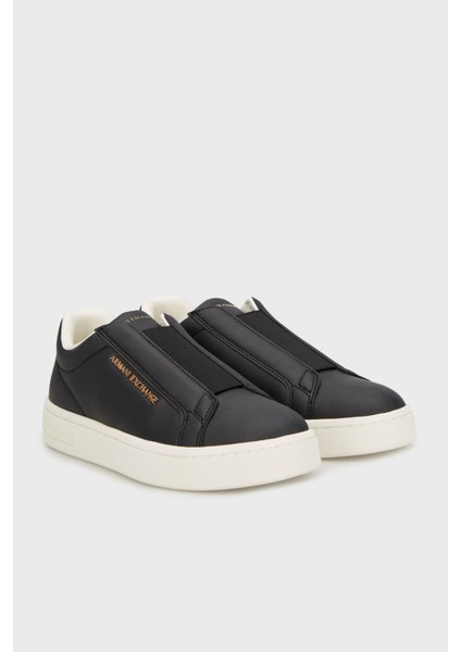 Logolu Kalın Tabanlı Slip-On Sneaker Ayakkabı Bayan Ayakkabı XW001623 AF17449 UC001 modelleri