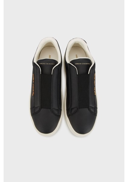 Logolu Kalın Tabanlı Slip-On Sneaker Ayakkabı Bayan Ayakkabı XW001623 AF17449 UC001 fırsatları
