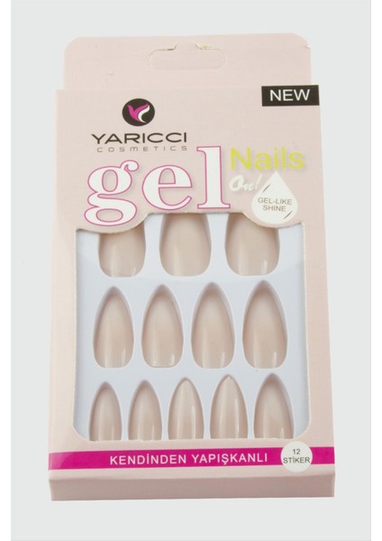 Ds-Derin Orange Takma Tırnak-Krem