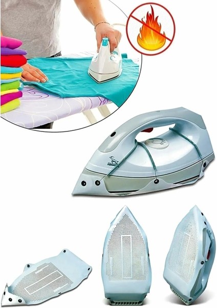 Yapışmaz Teflon Ütü Tabanı, Yanmaz ve Koruyucu Altlık, Ev Tipi Bej Renk fırsatları