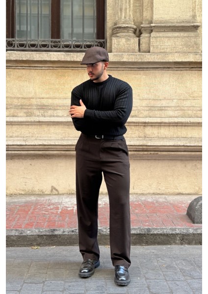 Fella Erkek Fitilli Triko Bisiklet Yaka Regular Fit Kazak modelleri