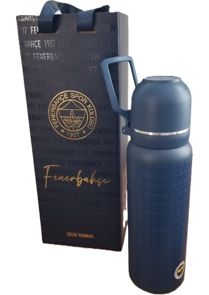 Fenerbahçe Çelik Termos Bardaklı Lacivert Kapak 650 ml fırsatları