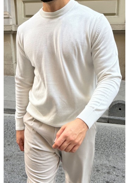 Acton Erkek %100 Organik Pamuk Bisiklet Yaka Triko Kazak modelleri