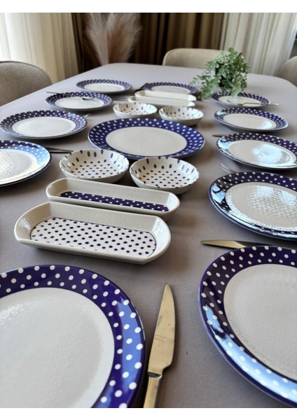 Retro 12 Kişilik 21 Parça Kahvaltı Takımı fiyatları