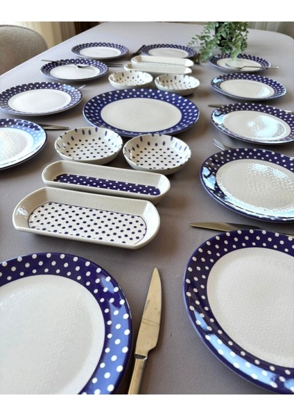 Retro 12 Kişilik 21 Parça Kahvaltı Takımı modelleri