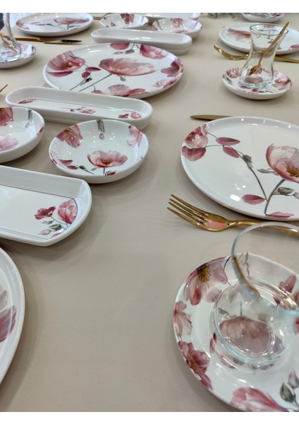Charming Rose 6 Kişilik 21 Parça Kahvaltı Takımı Kahvaltı Seti fiyatları