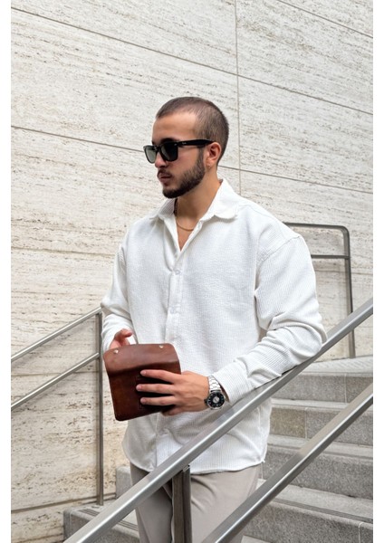 Yotau Erkek Oversize Fit Kadife Uzun Kollu Gömlek Ceket modelleri