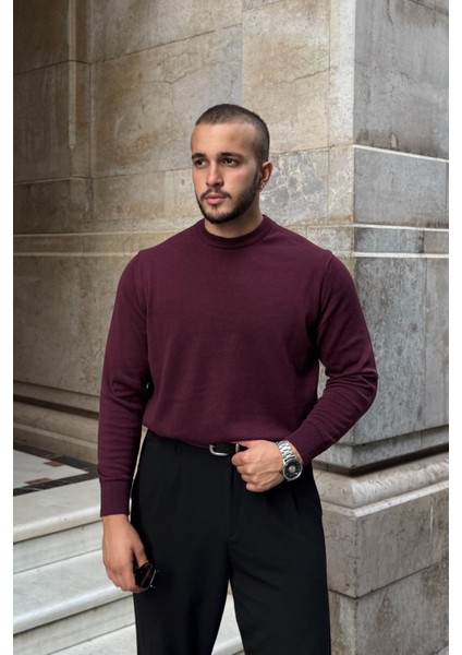 Acton Erkek %100 Organik Pamuk Bisiklet Yaka Triko Kazak modelleri