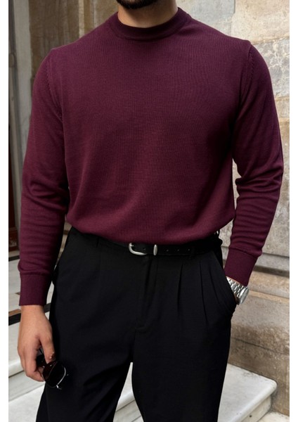 Acton Erkek %100 Organik Pamuk Bisiklet Yaka Triko Kazak fırsatları