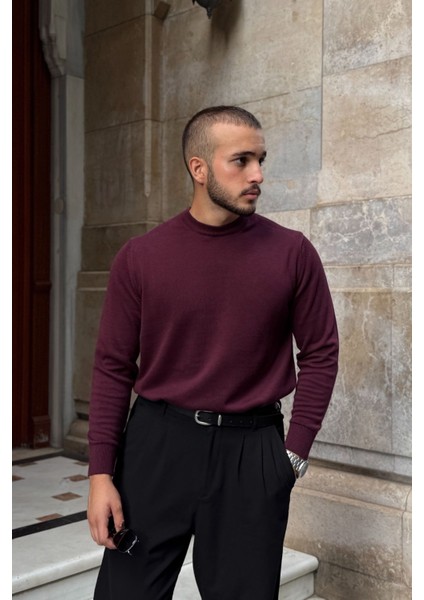 Acton Erkek %100 Organik Pamuk Bisiklet Yaka Triko Kazak indirimleri