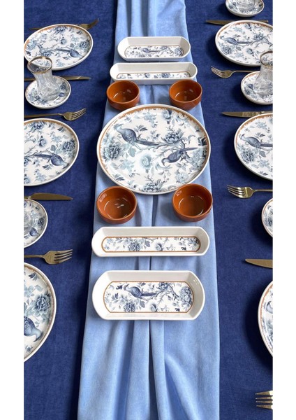 Blue Kitchen 6 Kişilik 21 Parça Kahvaltı Takımı fiyatları