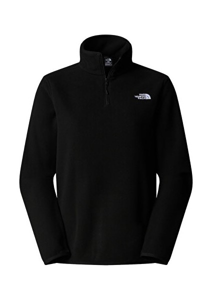 W Glacier Fleece 1/4 Zip Jacket Kadın Outdoor Çeyrek Fermuarlı Polar Üst NF0A8D2JJK31 Siyah
