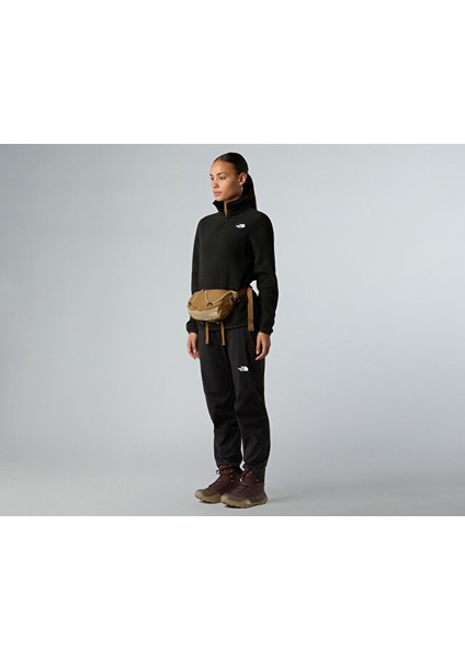 W Glacier Fleece 1/4 Zip Jacket Kadın Outdoor Çeyrek Fermuarlı Polar Üst NF0A8D2JJK31 Siyah indirimleri