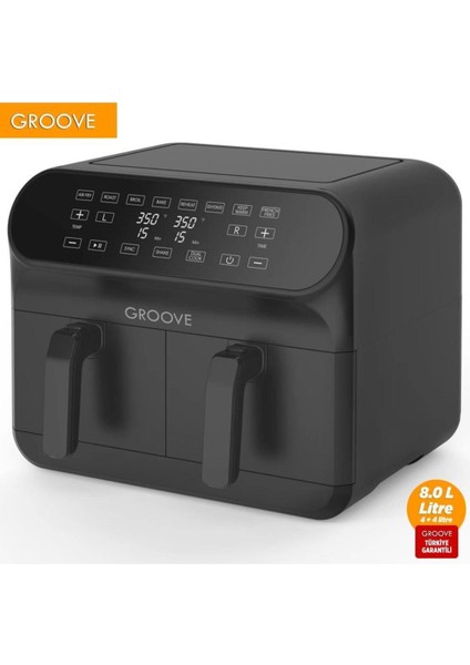 Çift Hazneli 1800W Smart Airfryer 8l Siyah, Sağlıklı ve Hızlı Pişirme Keyfi fiyatları