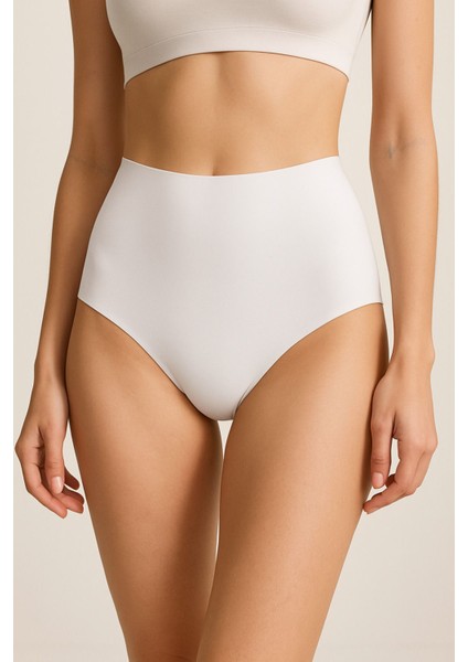 Kadın Yüksek Bel Dikişsiz Lazer Kesim Külot (Beli Lastikli ) 3'lü Set fırsatları