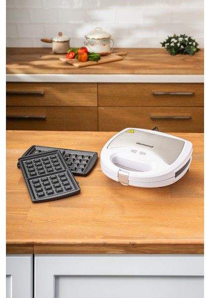 Beyaz Tost Makinesi, Pratik ve Şık Tasarım, Hızlı ve Kolay Kullanım fiyatları