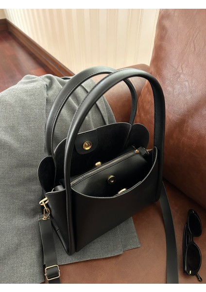 Kadın Gold Kilit Detaylı Ayarlanabilir Askılı El Omuz ve Çapraz Çanta Mona fiyatları