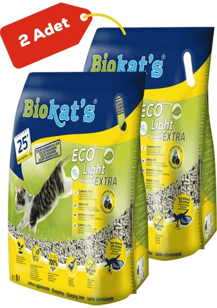 Elit Biokats Pelet Kedi Kumu Eco Light Extra 2X5LT
