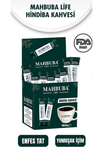 Mahbüba Hindiba Kahvesi Detox Form Diyet Kahve 1 Aylık - ( 60 Kullanım ) Net 120GR
