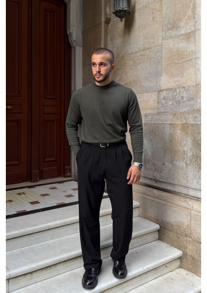 Acton Erkek %100 Organik Pamuk Bisiklet Yaka Triko Kazak modelleri