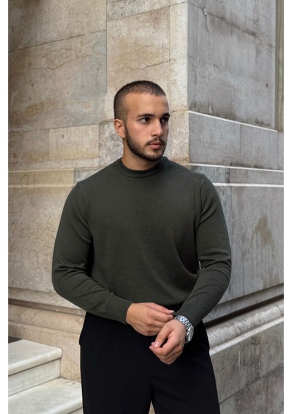 Acton Erkek %100 Organik Pamuk Bisiklet Yaka Triko Kazak fırsatları